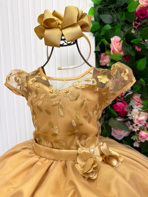Vestido Mini Miss Longo Carol Dourado (VESTMNMLCCDOU)