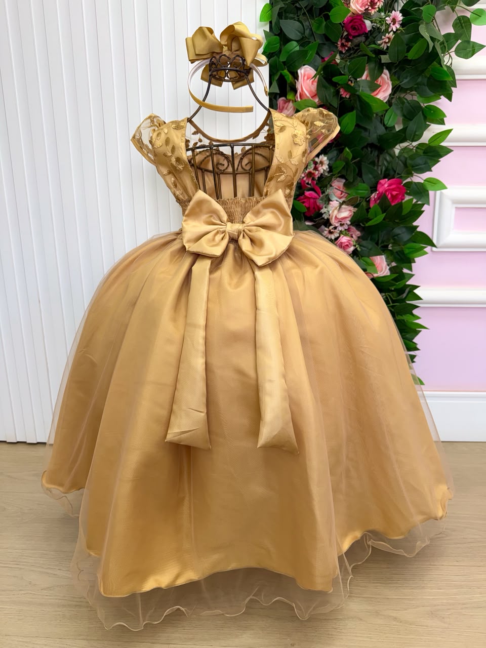 Vestido Mini Miss Longo Carol Dourado (VESTMNMLCCDOU)