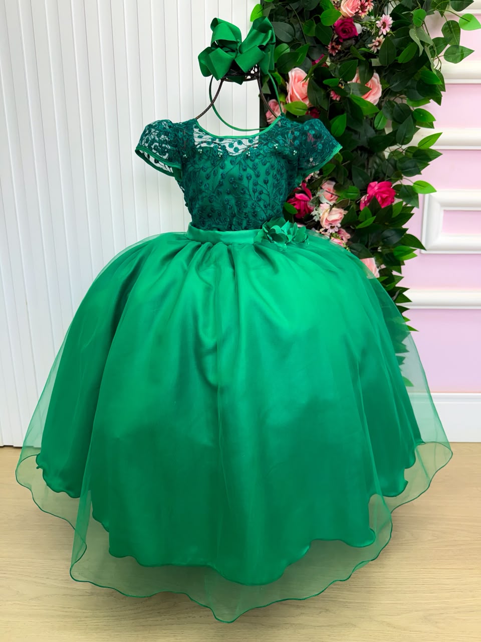 Vestido Mini Miss Longo Carol Verde Bandeira (VESTMNMSLGCVRDBD)