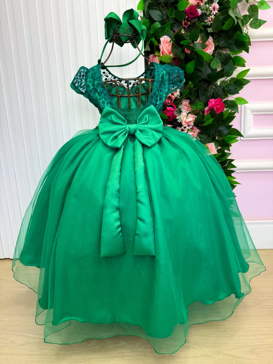 Vestido Mini Miss Longo Carol Verde Bandeira (VESTMNMSLGCVRDBD)