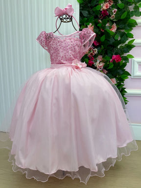 Vestido Mini Miss Longo Carol Rosa Bebe (VESTMNMSLGNCRLRSBB)