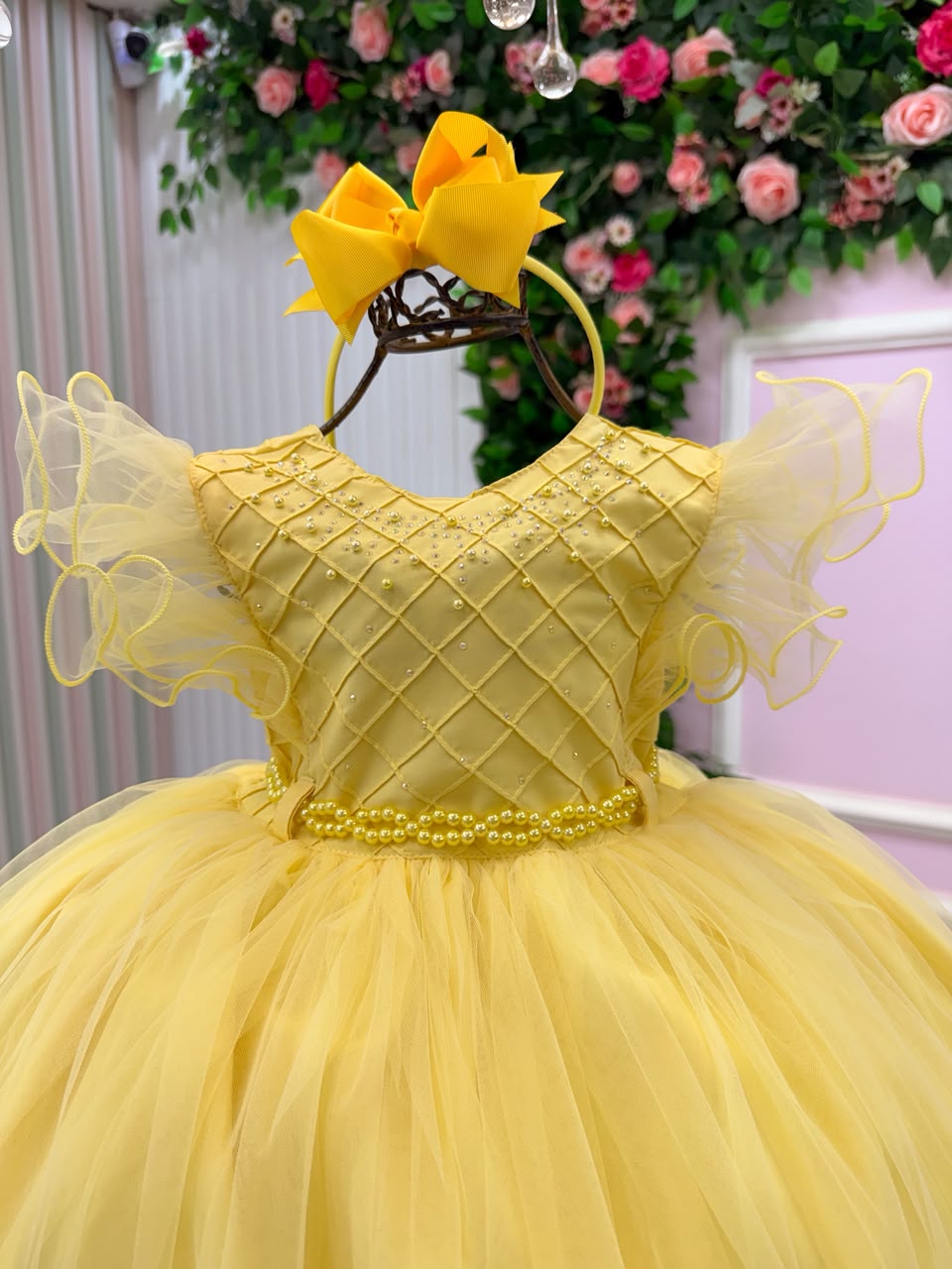 Vestido Menina Bonita Denise Amarelo