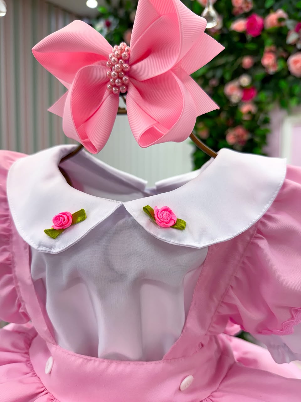 Vestido Temáticos Kids Doce Mimosa Rosa - Fazendinha - Vaquinha (VESTTMTCKDDCMMSRSFZNDN)