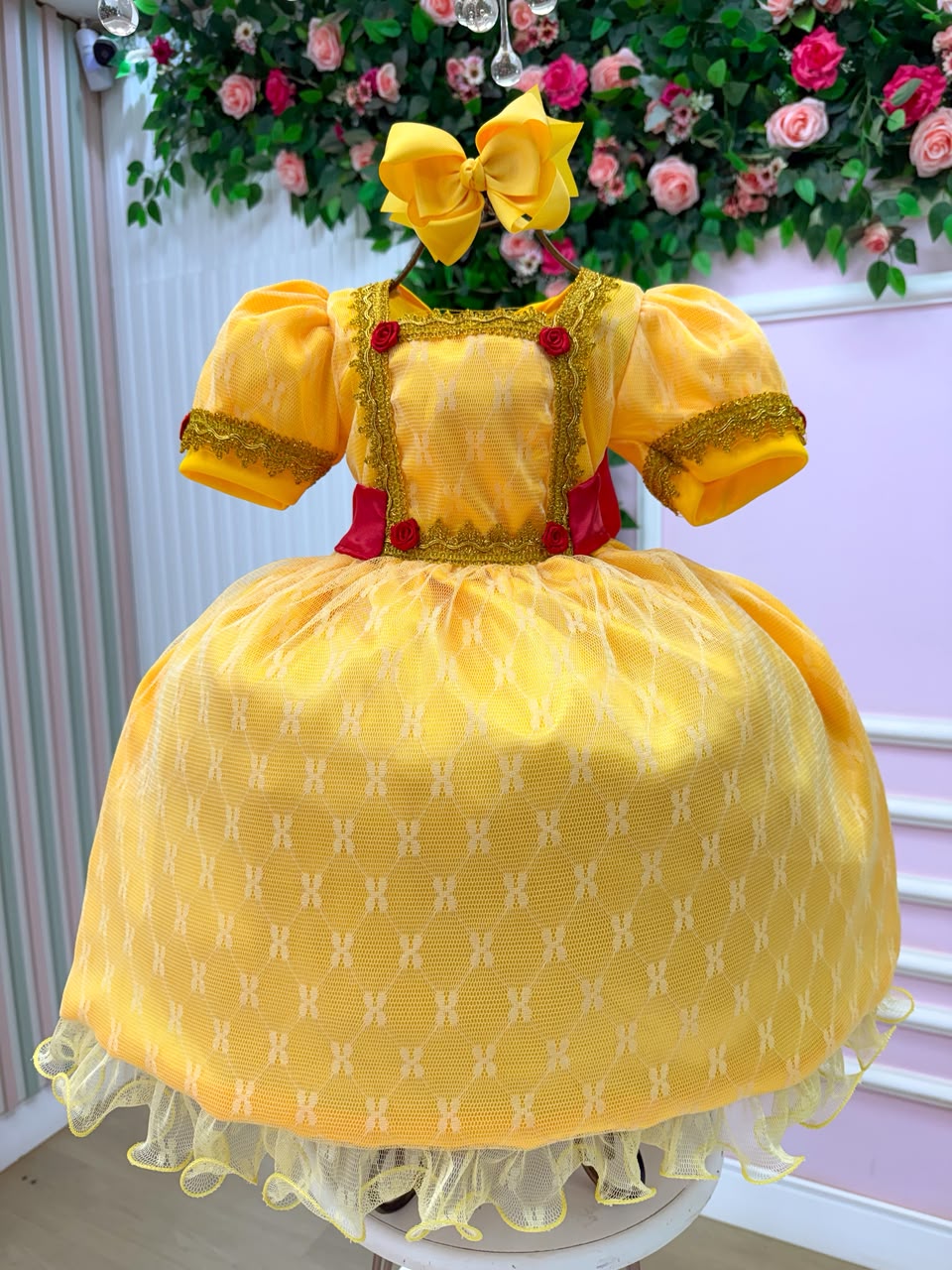 Fantasia Princesa Belli Doce Realeza Princesa Amarelo (FTPBDRPAM)