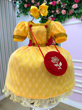 Fantasia Princesa Belli Doce Realeza Princesa Amarelo (FTPBDRPAM)