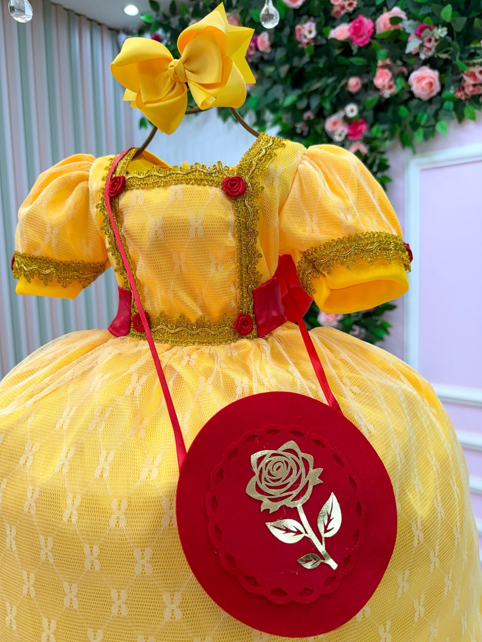 Fantasia Princesa Belli Doce Realeza Princesa Amarelo (FTPBDRPAM)