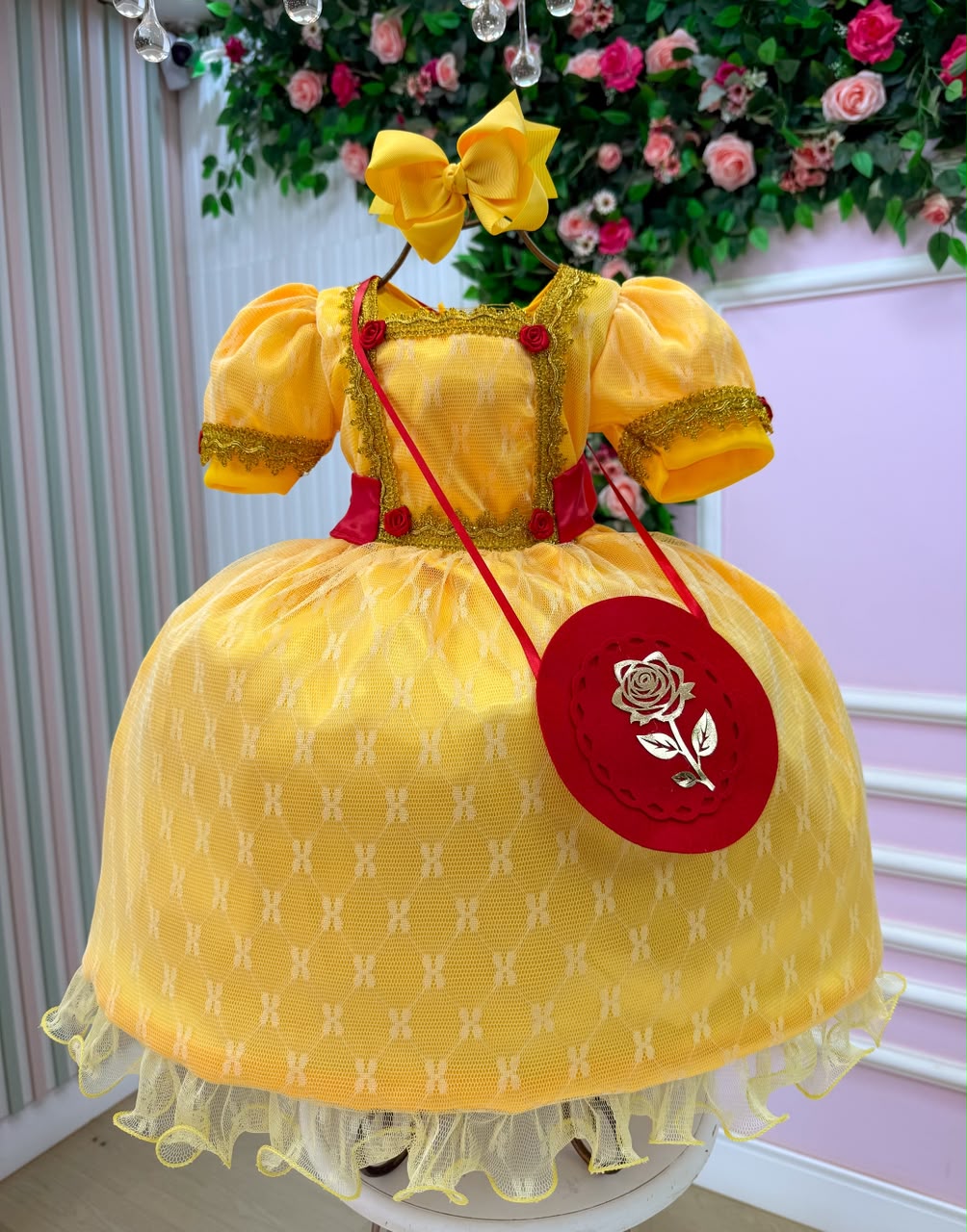 Fantasia Princesa Belli Doce Realeza Princesa Amarelo (FTPBDRPAM)