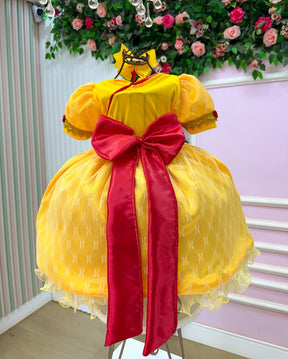 Fantasia Princesa Belli Doce Realeza Princesa Amarelo (FTPBDRPAM)