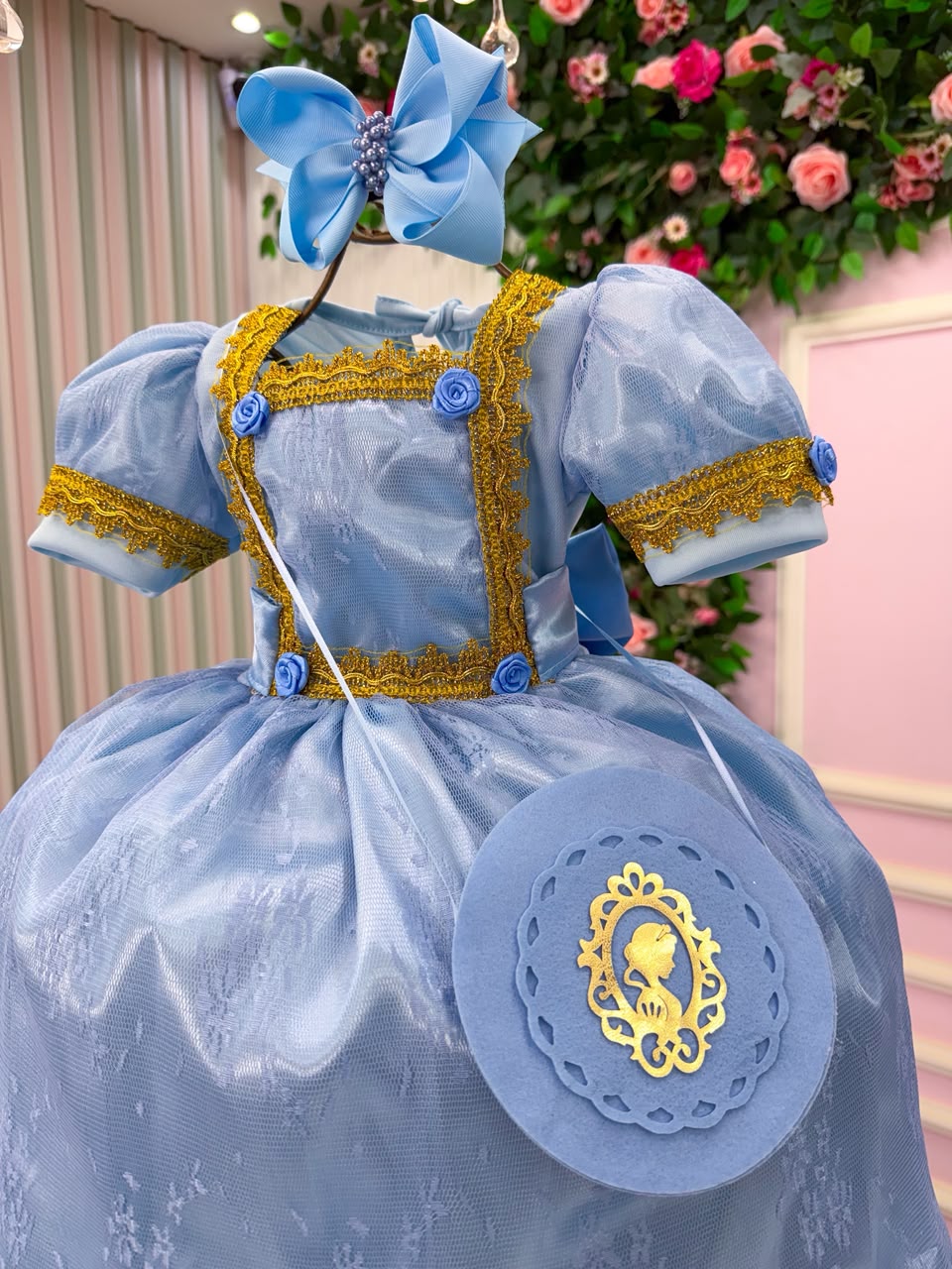Fantasia Princesa Belli Doce Realeza Princesa Azul (FTPBDRPAZ)