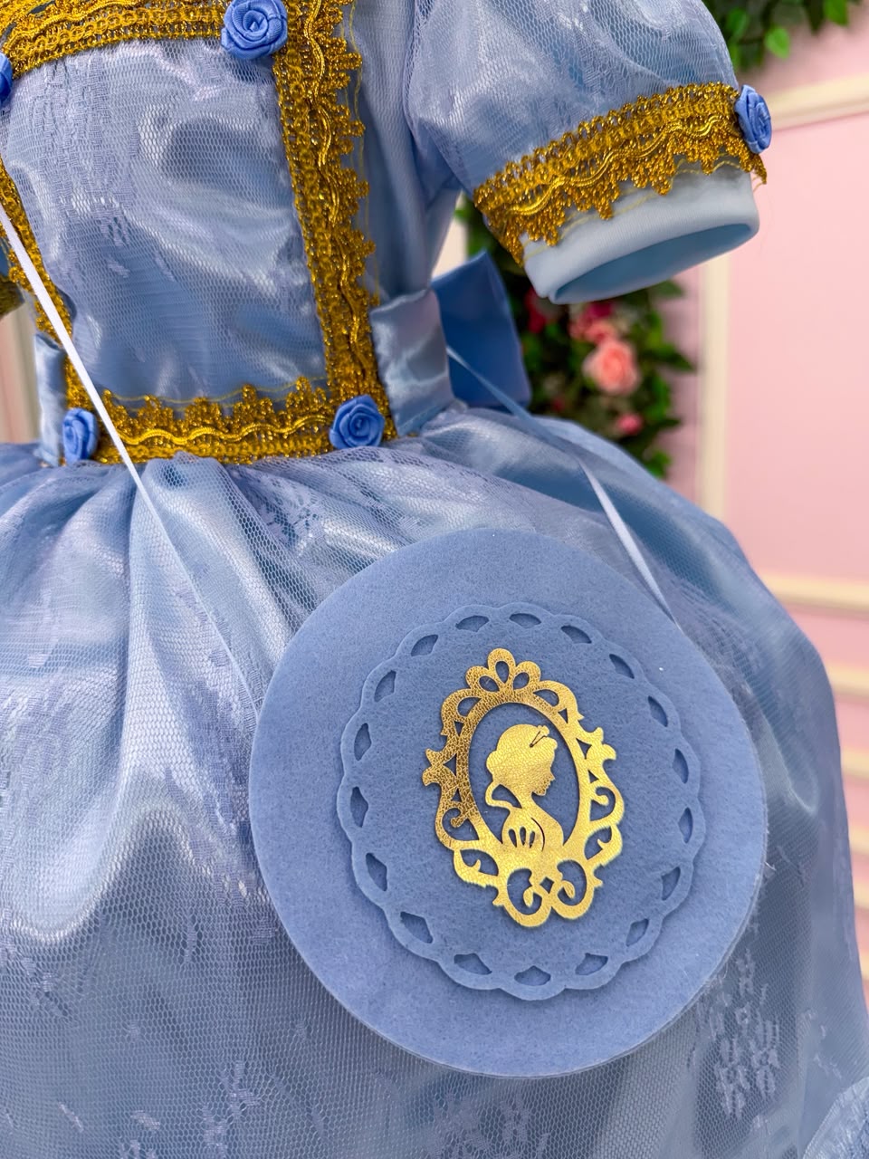 Fantasia Princesa Belli Doce Realeza Princesa Azul (FTPBDRPAZ)