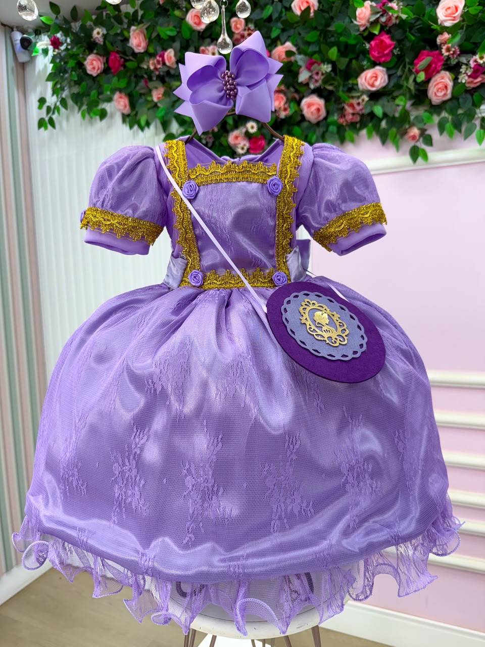 Fantasia Princesa Belli Doce Realeza Princesa Lilas (FTPBDRPLL)