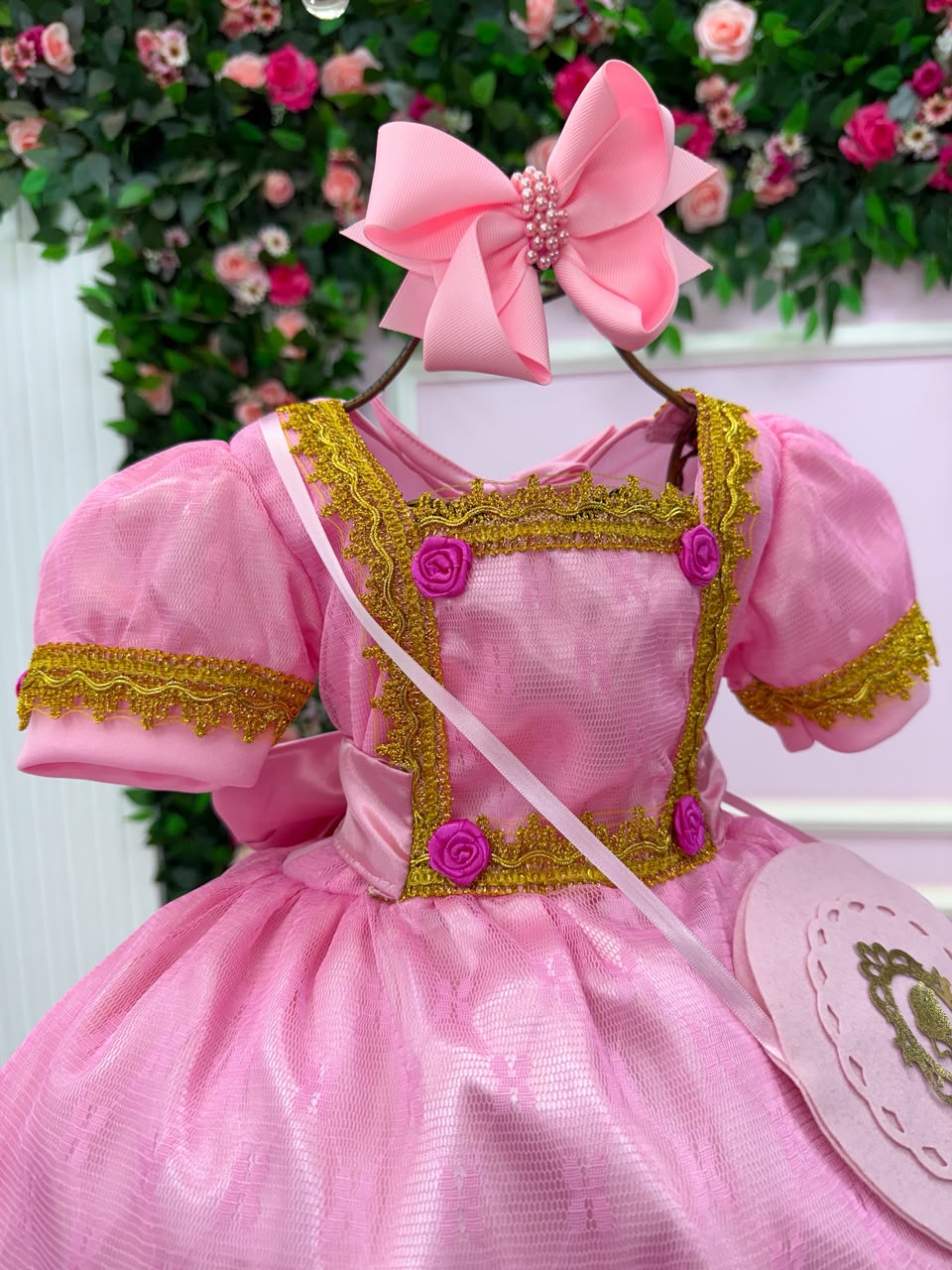Fantasia Princesa Belli Doce Realeza Princesa Rosa (FPBDRPR)