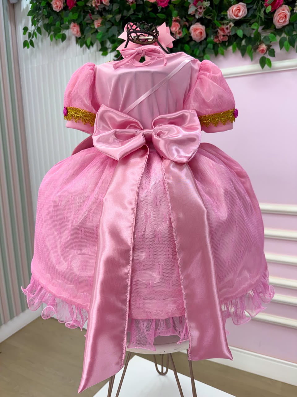 Fantasia Princesa Belli Doce Realeza Princesa Rosa (FPBDRPR)