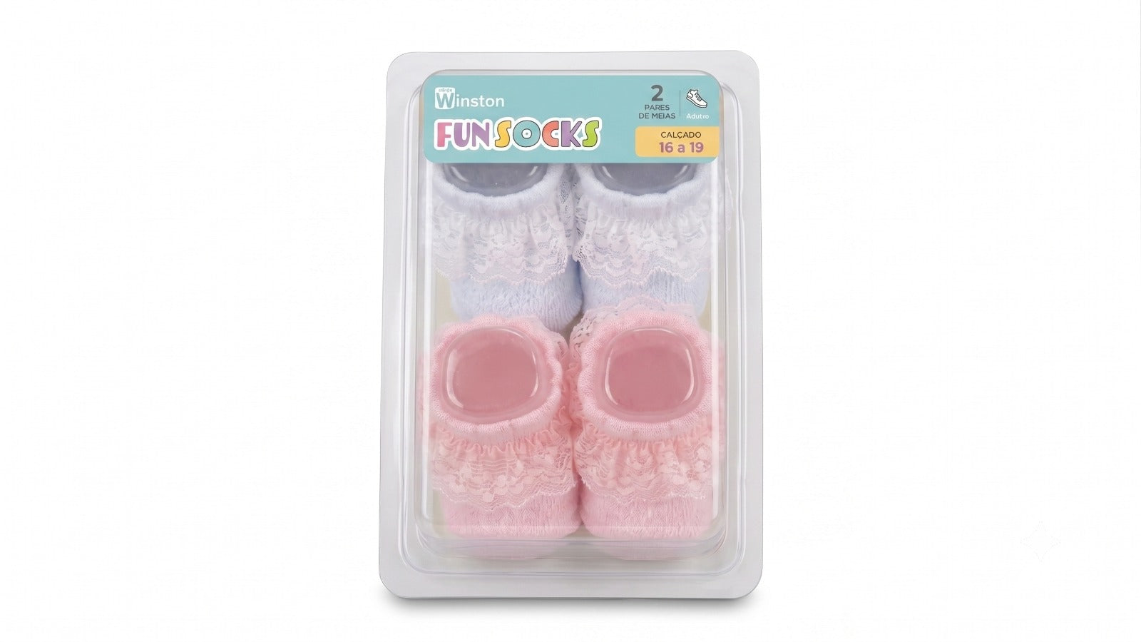 Kit Meia Winston 2 Pares Meias Baby (KTW2MB)