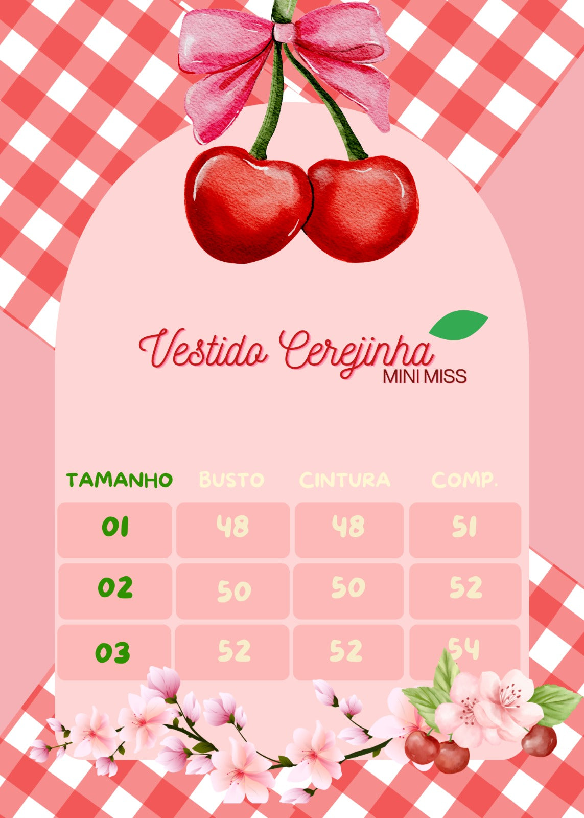 Vestido Mini Miss Cerejinha - Cereja Rosa Bebe (VESTMNMCRJRSBB)