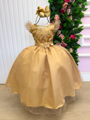 Vestido Mini Miss Longo Suzy Dourado (VESTMNSZDOU)