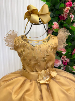 Vestido Mini Miss Longo Suzy Dourado (VESTMNSZDOU)