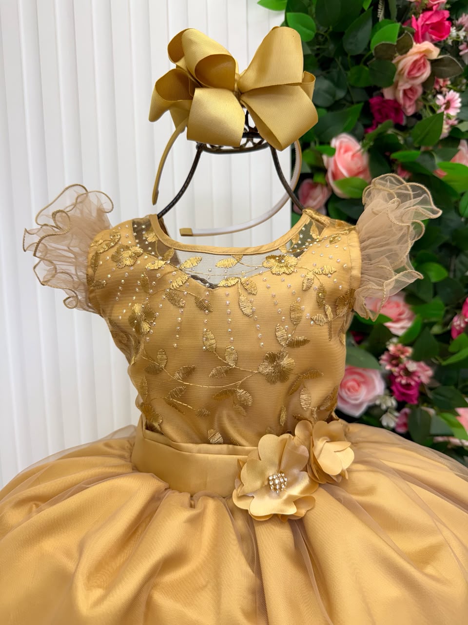 Vestido Mini Miss Longo Suzy Dourado (VESTMNSZDOU)