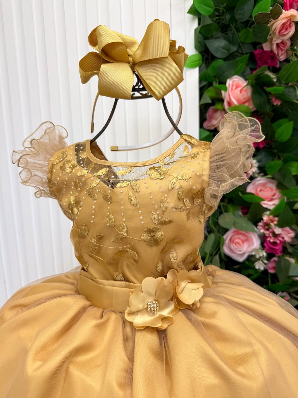 Vestido Mini Miss Longo Suzy Dourado (VESTMNSZDOU)