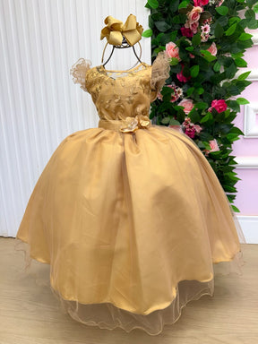 Vestido Mini Miss Longo Suzy Dourado (VESTMNSZDOU)