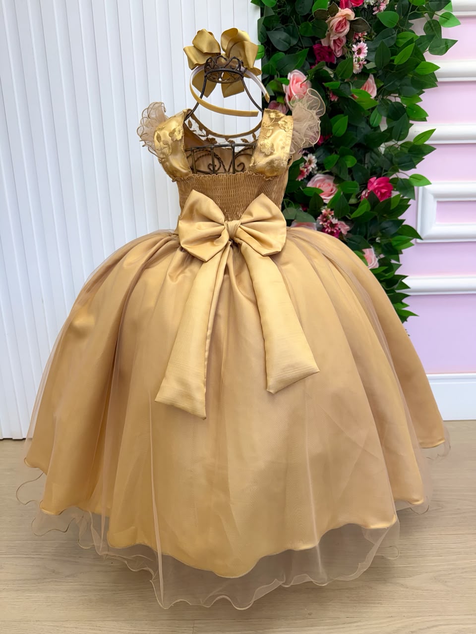 Vestido Mini Miss Longo Suzy Dourado (VESTMNSZDOU)