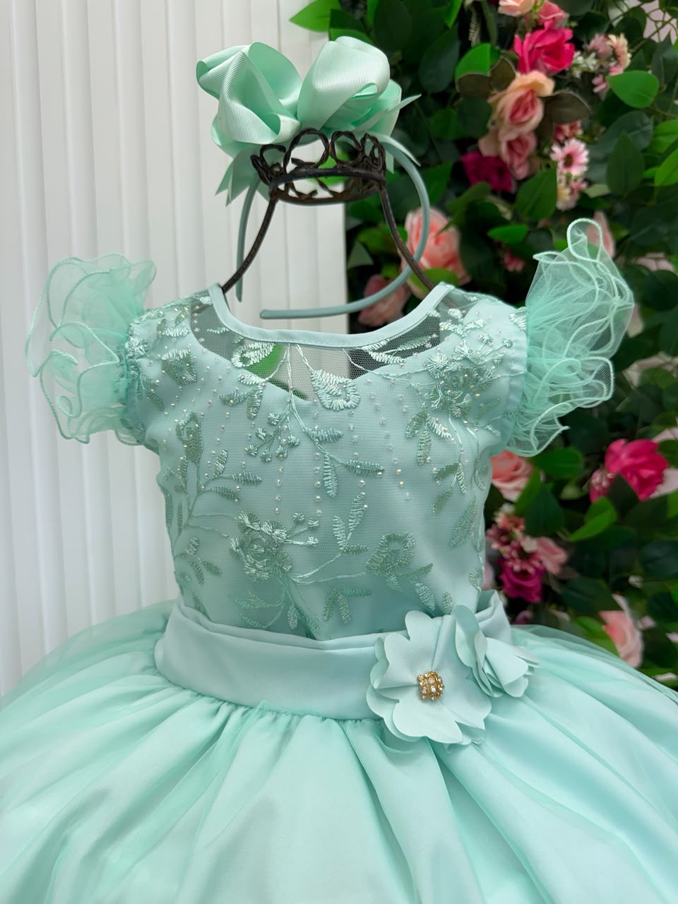 Vestido Mini Miss Longo Suzy Verde Menta (VESTMNMISSLNGSZVRVRDMNT)