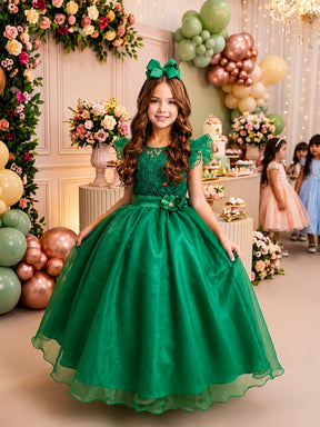 Vestido Mini Miss Longo Suzy Verde Bandeira (VESTMNLGSVDBND)