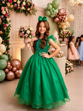 Vestido Mini Miss Longo Suzy Verde Bandeira (VESTMNLGSVDBND)