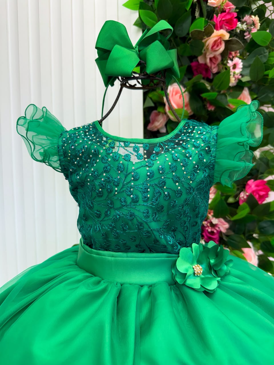 Vestido Mini Miss Longo Suzy Verde Bandeira (VESTMNLGSVDBND)