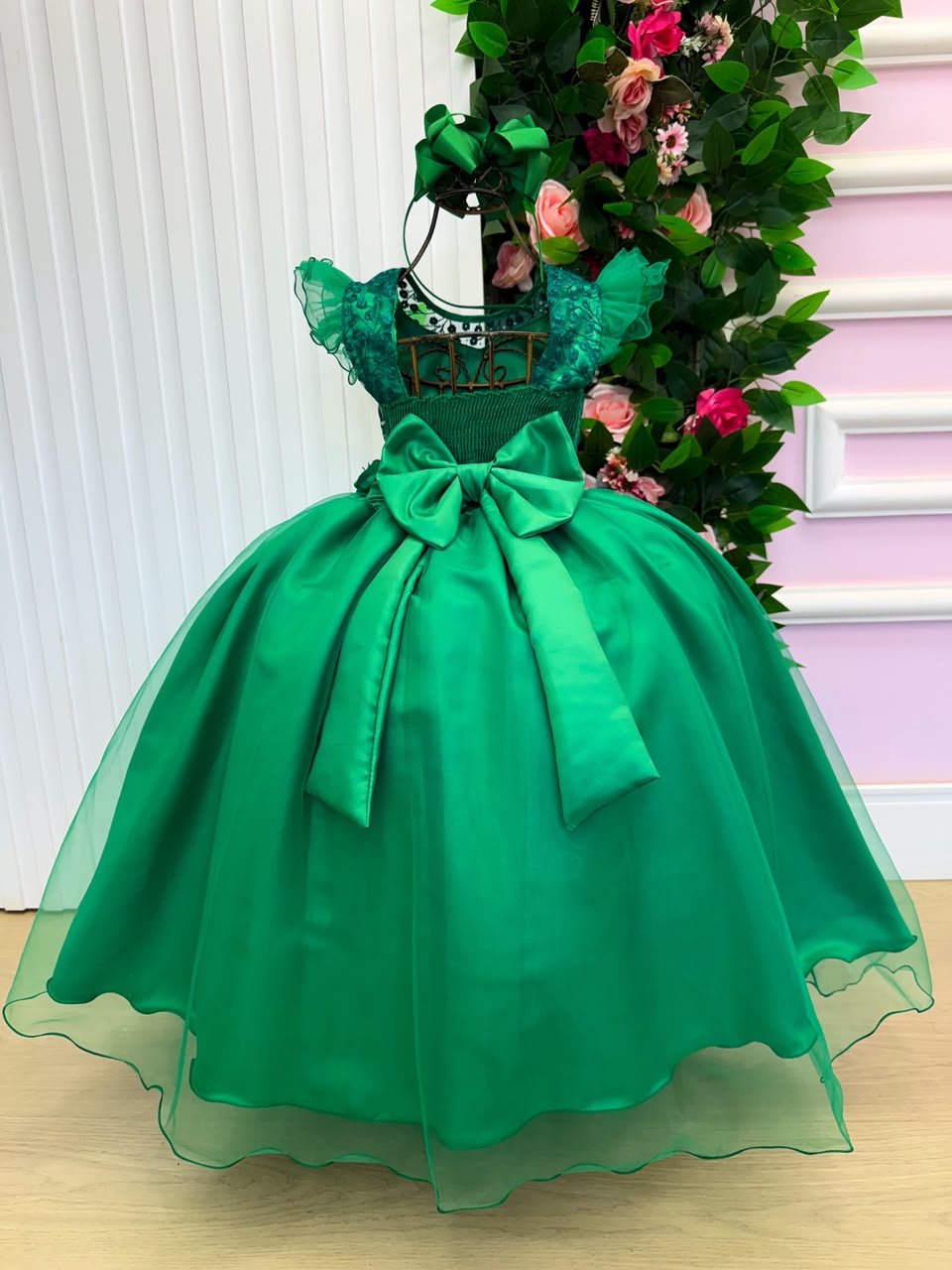 Vestido Mini Miss Longo Suzy Verde Bandeira (VESTMNLGSVDBND)