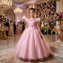 Vestido Mini Miss Longo Suzy Rosa Bebe (VESTMNMLSRSBB)