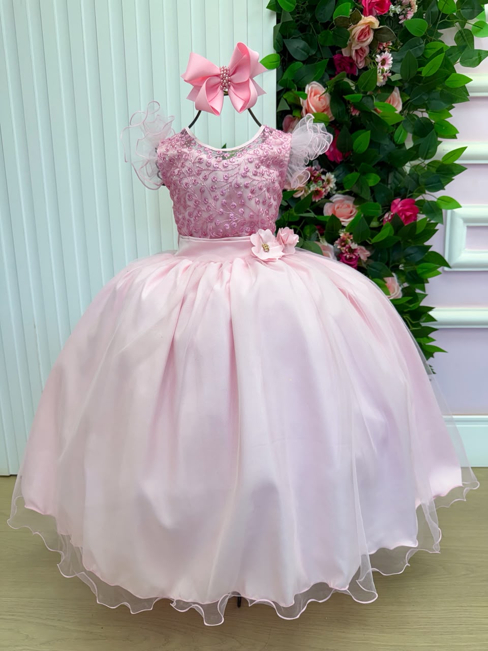 Vestido Mini Miss Longo Suzy Rosa Bebe (VESTMNMLSRSBB)
