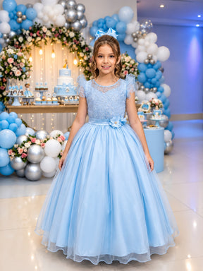Vestido Mini Miss Longo Suzy Azul Bebe (VESTMNMSSLNGSZAZBB)