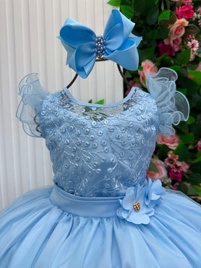 Vestido Mini Miss Longo Suzy Azul Bebe (VESTMNMSSLNGSZAZBB)