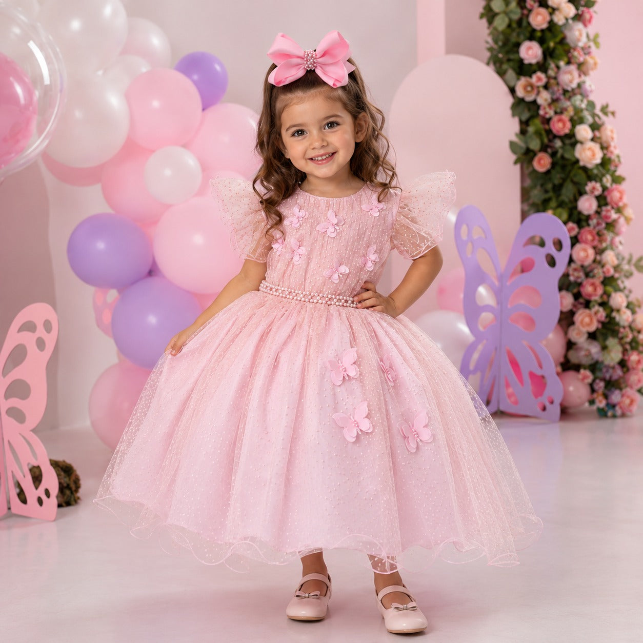 Vestido Menina Bonita Maju Rosa (VESTMNBNTMJRS)