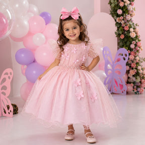 Vestido Menina Bonita Maju Rosa (VESTMNBNTMJRS)