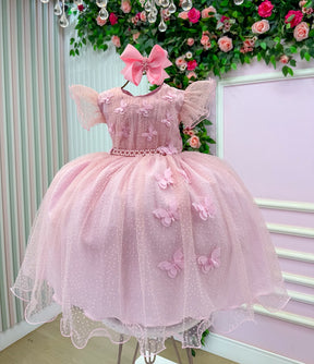 Vestido Menina Bonita Maju Rosa (VESTMNBNTMJRS)