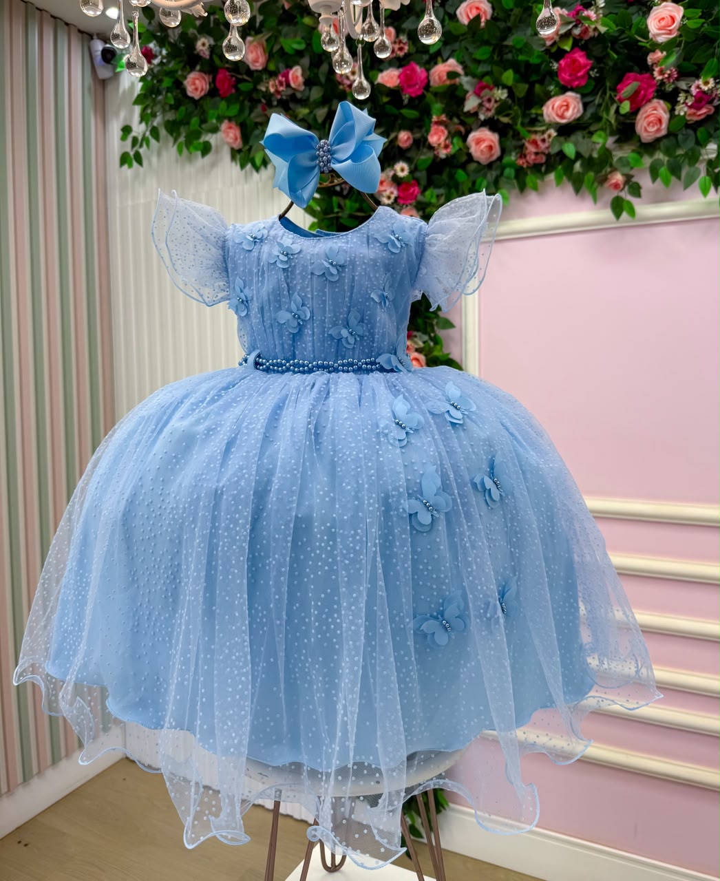 Vestido Menina Bonita Maju Azul Bebe (VESTMNNBTMJAZLBB)