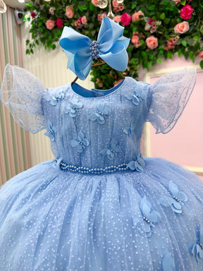 Vestido Menina Bonita Maju Azul Bebe (VESTMNNBTMJAZLBB)