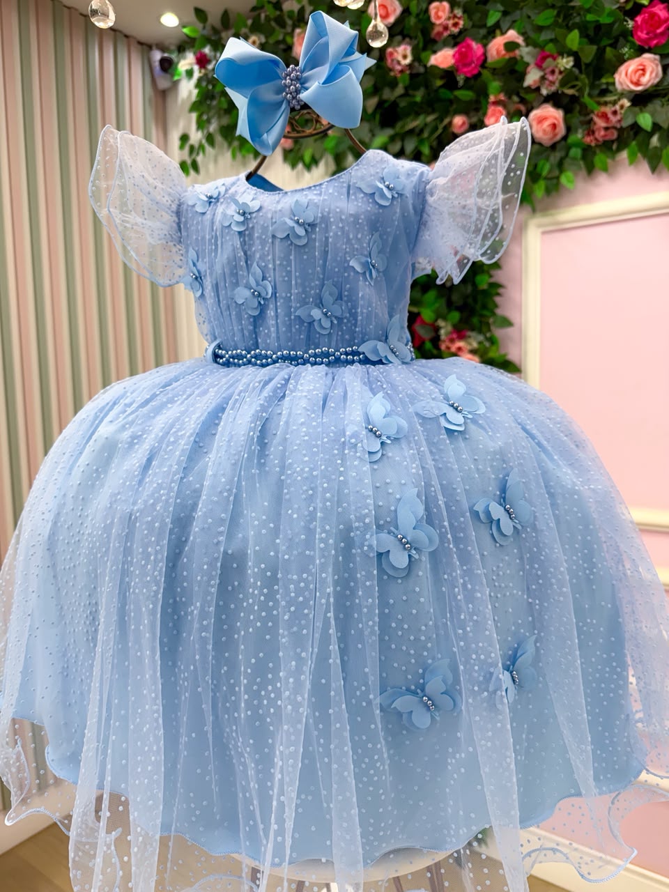 Vestido Menina Bonita Maju Azul Bebe (VESTMNNBTMJAZLBB)