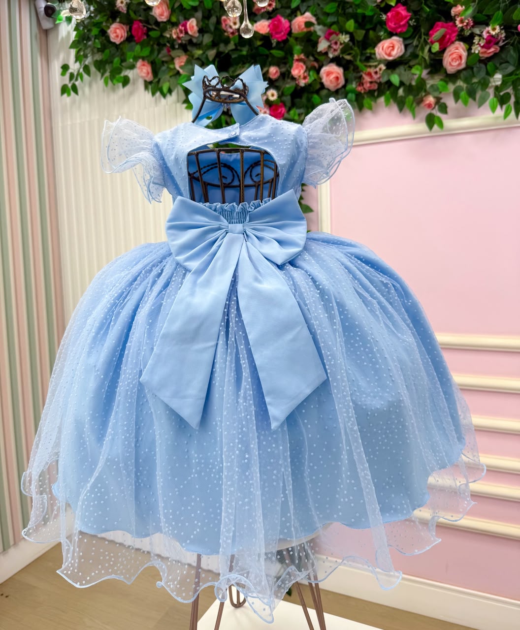 Vestido Menina Bonita Maju Azul Bebe (VESTMNNBTMJAZLBB)