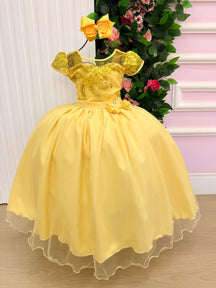 Vestido Mini Miss Longo Carol Amarelo (VESTMNMSLNGCRLAMR)