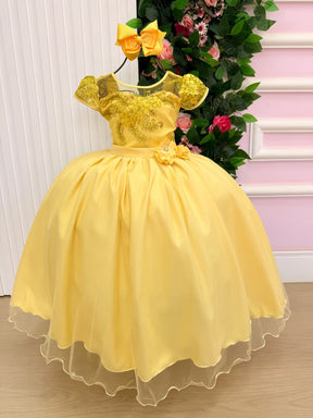 Vestido Mini Miss Longo Carol Amarelo (VESTMNMSLNGCRLAMR)