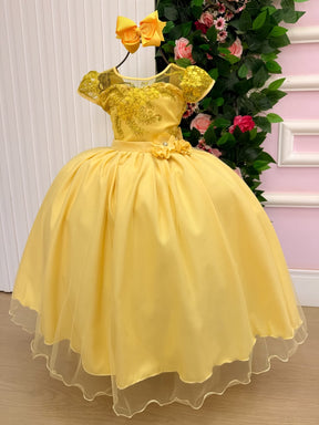 Vestido Mini Miss Longo Carol Amarelo (VESTMNMSLNGCRLAMR)