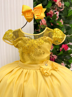 Vestido Mini Miss Longo Carol Amarelo (VESTMNMSLNGCRLAMR)