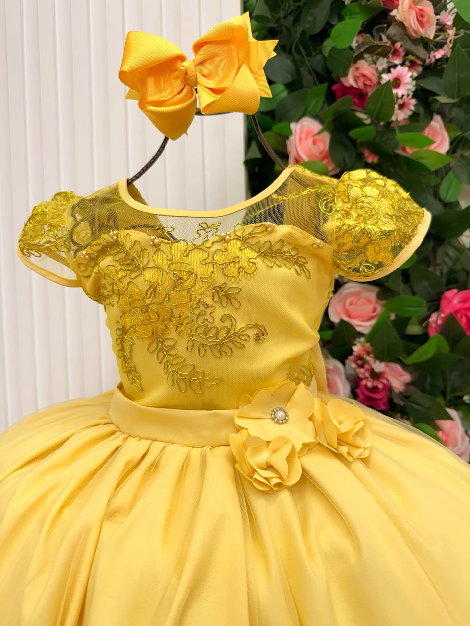 Vestido Mini Miss Longo Carol Amarelo (VESTMNMSLNGCRLAMR)