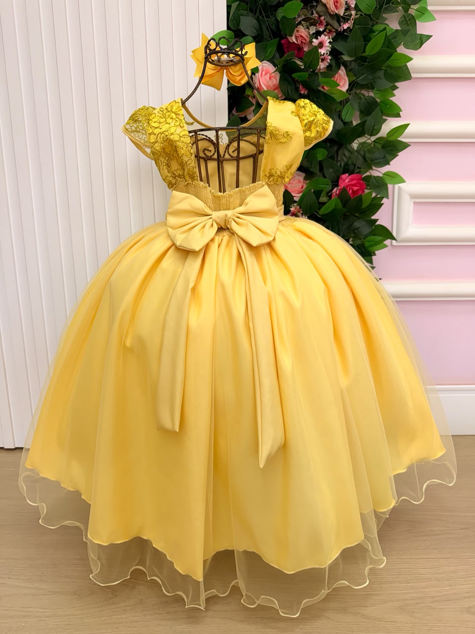 Vestido Mini Miss Longo Carol Amarelo (VESTMNMSLNGCRLAMR)