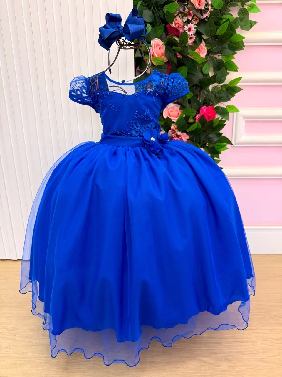 Vestido Mini Miss Longo Carol Azul Royal (VESTMNMISLNGCRLAZLRAL)