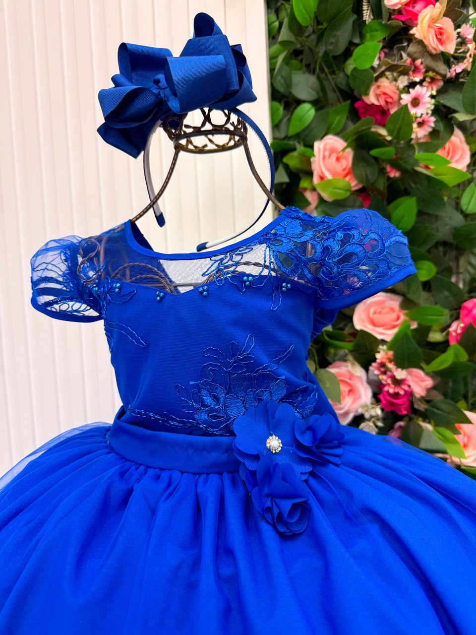 Vestido Mini Miss Longo Carol Azul Royal (VESTMNMISLNGCRLAZLRAL)