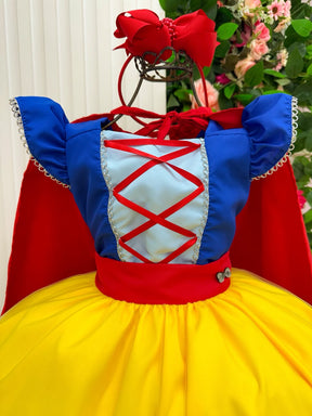 Fantasia/ Vestido Mini Miss Longo Princesa Maça (FANTVESTMNMSSLNGMC)